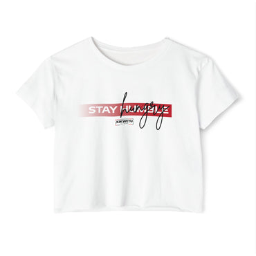 Stay humble Crop Top — Women's Festival Graphic Tee