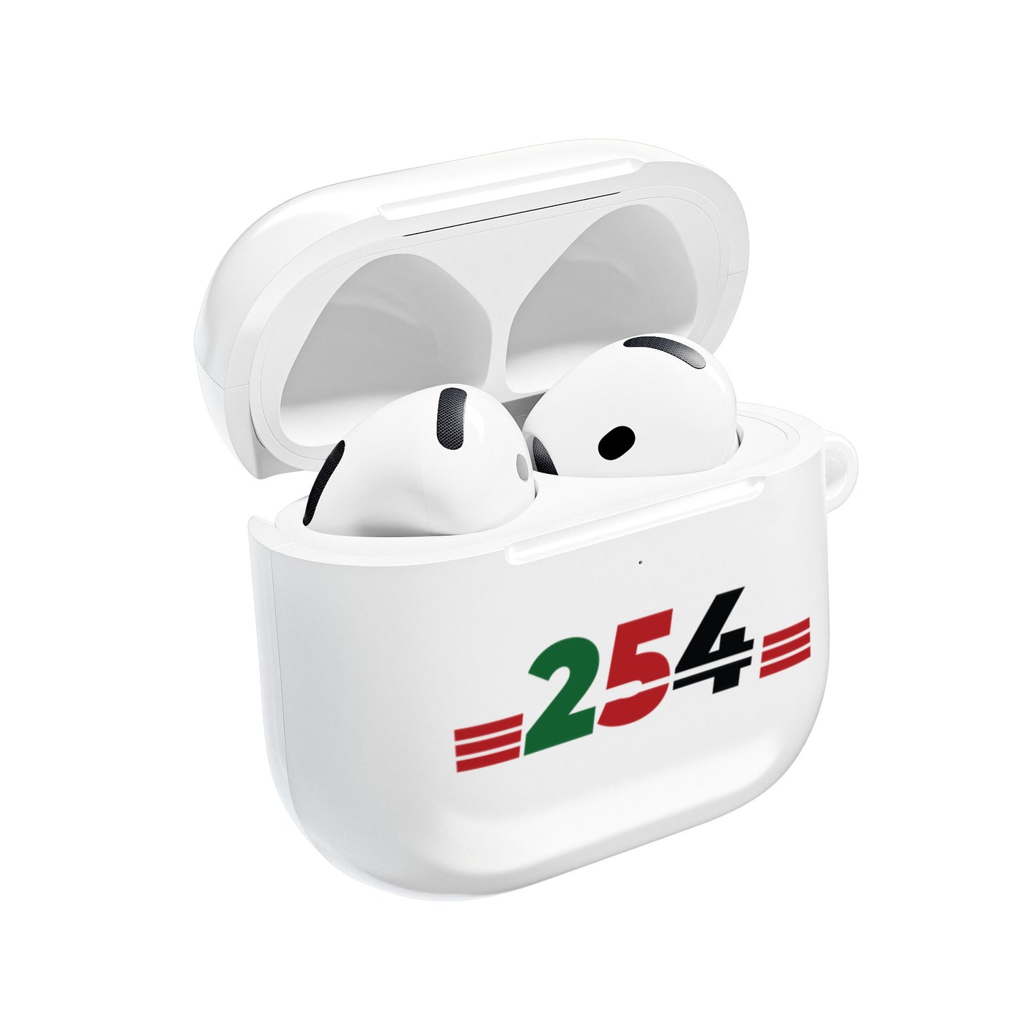 AirPod Case — 254 Kenya Flag Retro Stripe Design