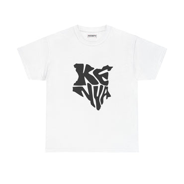 Kenya Map Graphic T-Shirt – Stylized Black Kenya Silhouette Tee