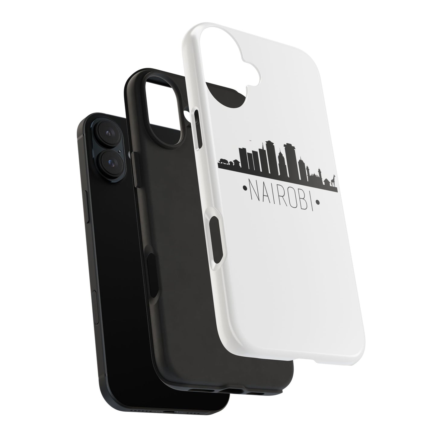 Nairobi Skyline Tough Phone Case — Minimal City Silhouette Protective Cover