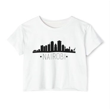 Nairobi Skyline Crop Top — Women's City Skyline Tee