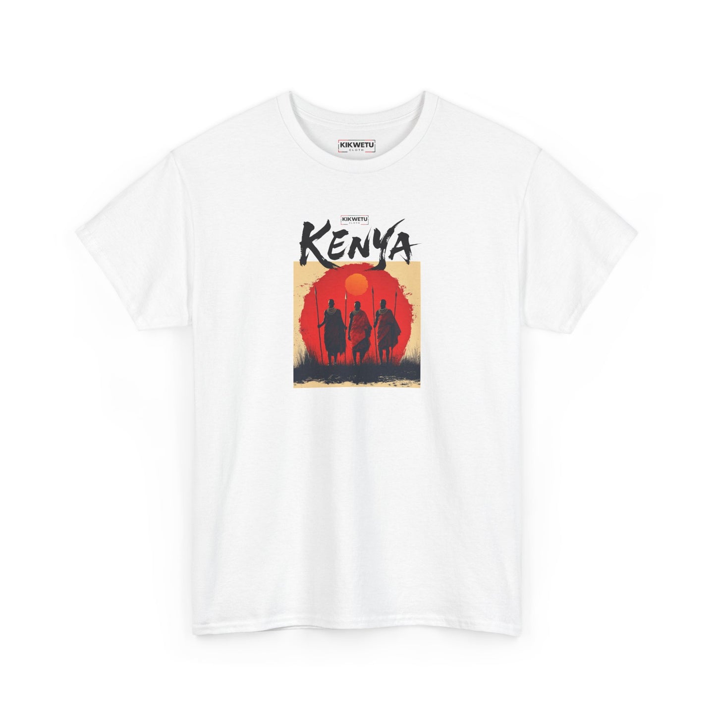 Kenya Sunset Tee — Safari Silhouette Graphic T-Shirt