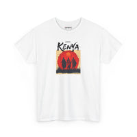 Kenya Sunset Tee — Safari Silhouette Graphic T-Shirt