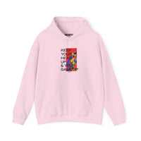 Keep Your Head Up Hoodie — Motivational Graphic Hoodie with Colorful Abstract Art
