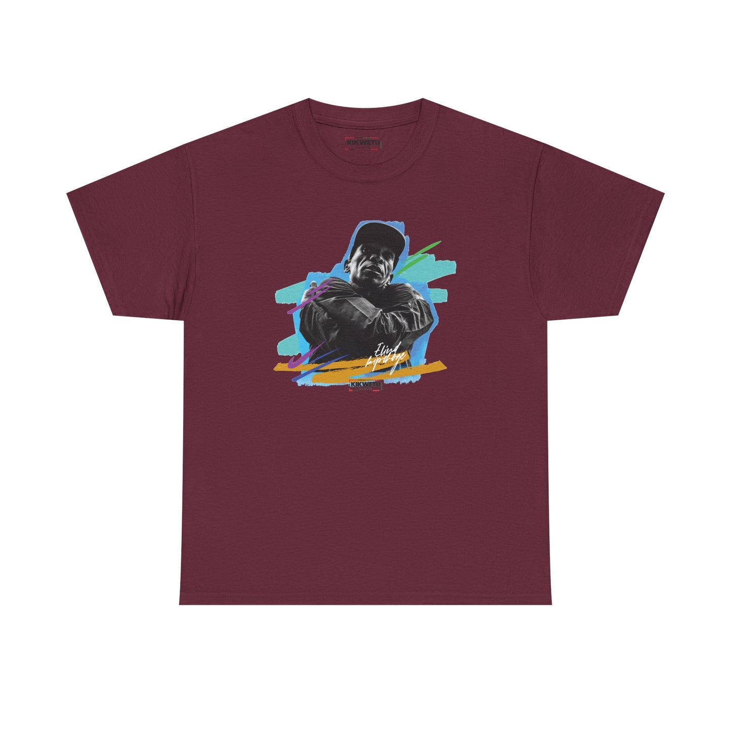 T-Shirt — Retro Portrait Tee (Bold Color Brushstroke Design)