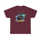 T-Shirt — Retro Portrait Tee (Bold Color Brushstroke Design)
