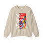 Inspirational Crewneck Sweatshirt — "KEEP YOUR HEAD UP & YOUR GAME UP" Motivational Graphic