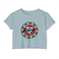 Kenya Stamp Crop Top — Women's Festival Graphic Tee