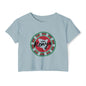 Kenya Stamp Crop Top — Women's Festival Graphic Tee