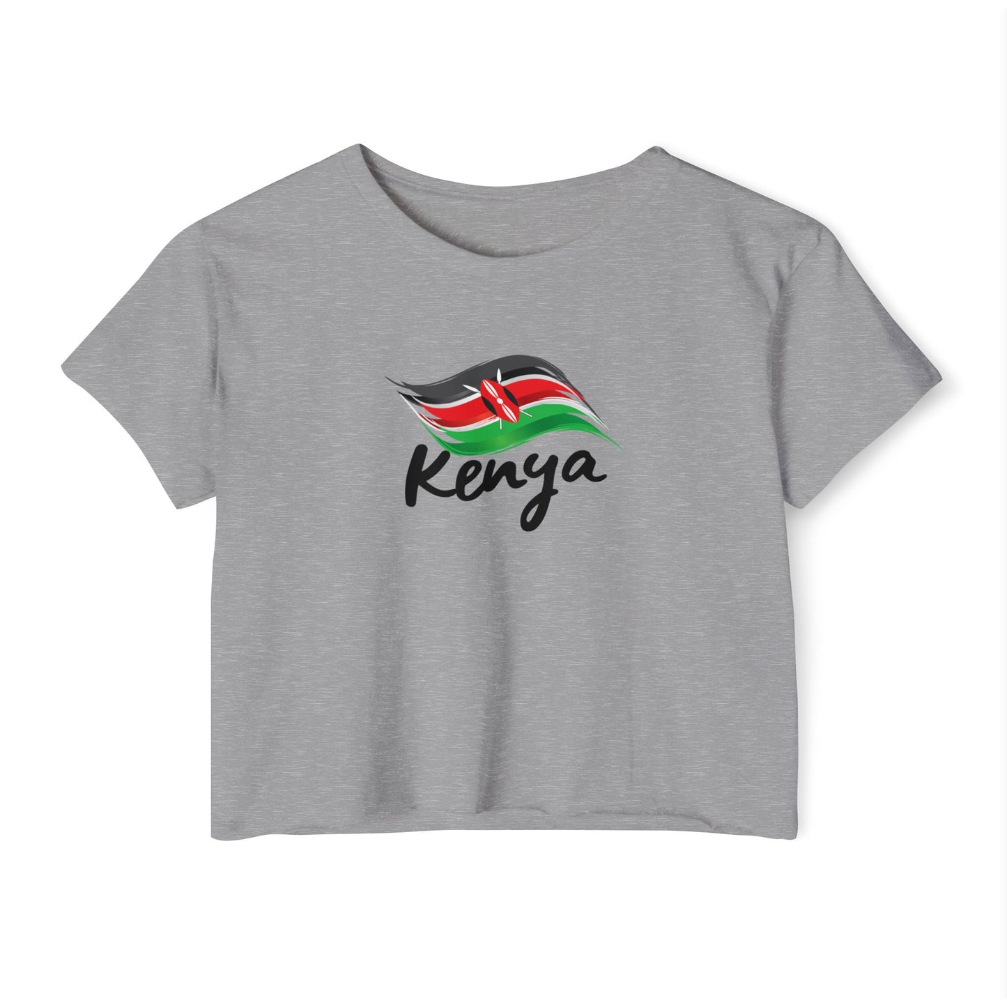 Kenya Flag Crop Top — Women's Festival Country Pride Tee