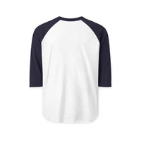 Mindset Vertical Text Raglan Shirt — "mindset determines attitude" Motivational Baseball Tee