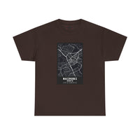 Nairobi City Map Tee — Minimalist Black & White Urban Map T-Shirt