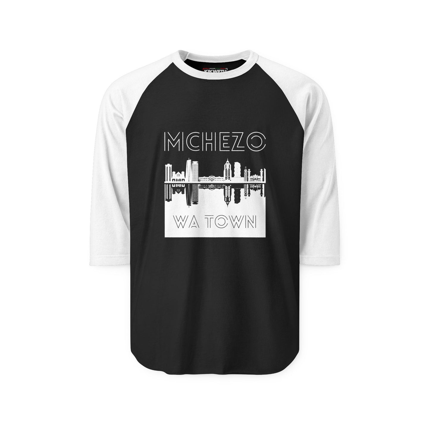 Raglan Shirt -''Mchezo wa town'' baseball tee