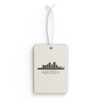 Nairobi Skyline Car Air Freshener — Cityscape Scented Ornament