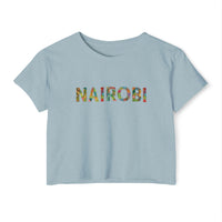 Nairobi Floral Graphic Crop Top — Women’s Festival Tee