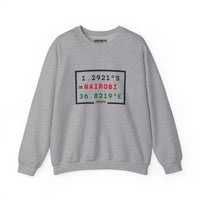 Nairobi Coordinates Crewneck Sweatshirt