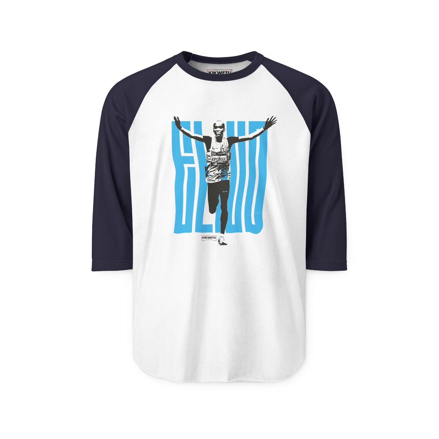 Retro Runner Raglan Shirt - 'Stay Strong' Victory Graphic
