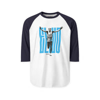 Retro Runner Raglan Shirt - 'Stay Strong' Victory Graphic