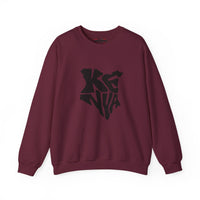 Kenya Map Typography Crewneck Sweatshirt