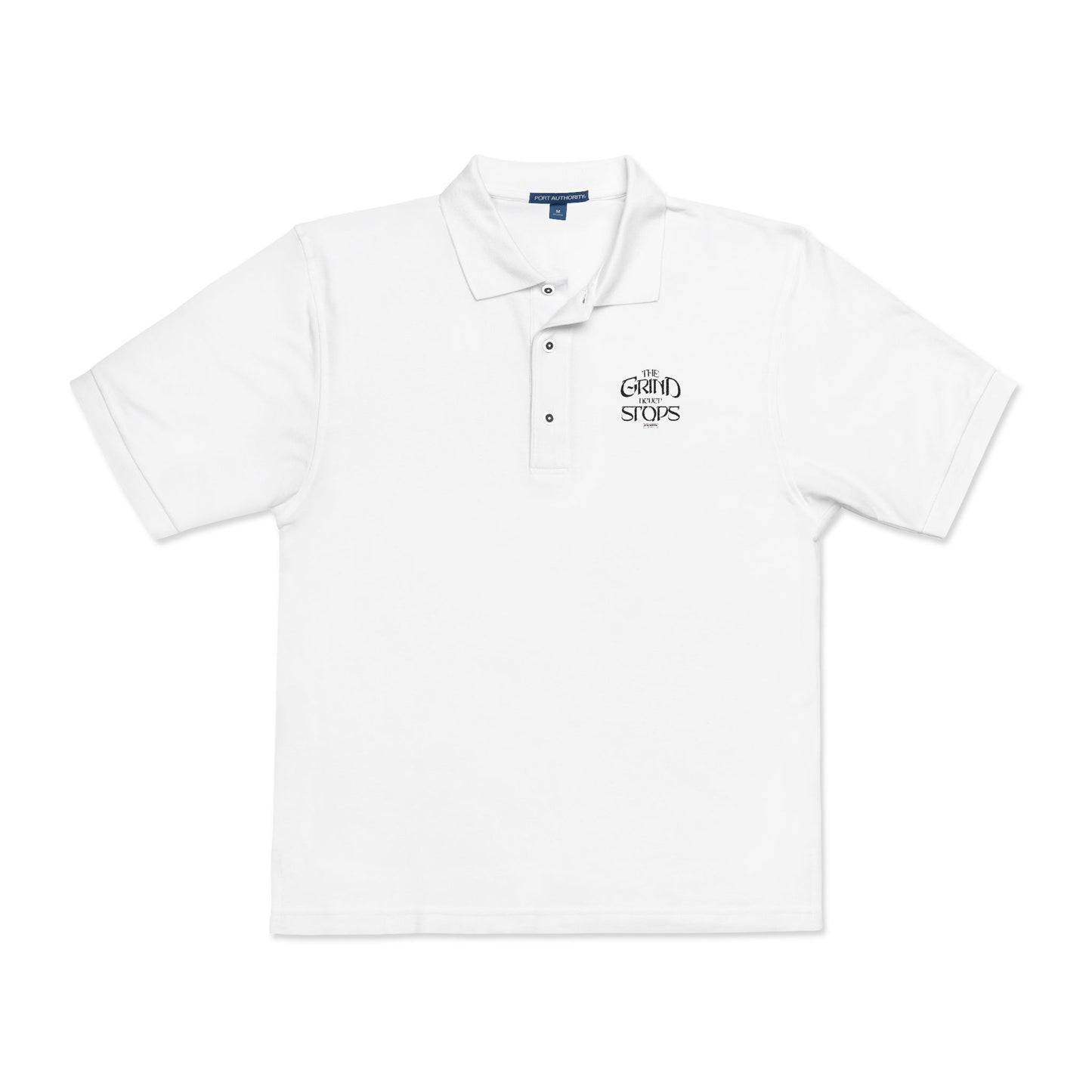 Embroidered 'Caution: Siren' Polo Shirt