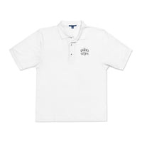 Embroidered 'Caution: Siren' Polo Shirt