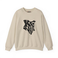 Kenya Map Typography Crewneck Sweatshirt