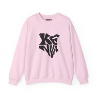 Kenya Map Typography Crewneck Sweatshirt