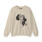 African Queen Crewneck Sweatshirt — Afrocentric Africa Silhouette Design