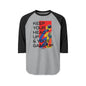 Raglan Shirt — "Keep Your Head Up & Your Game Up" Motivational Baseball Tee