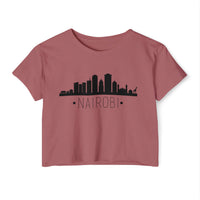 Nairobi Skyline Crop Top — Women's City Skyline Tee