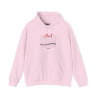 Eliud 'NO HUMAN IS LIMITED' Script Hoodie — Minimal White Pullover