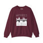 Mchezo Wa Town Skyline Crewneck Sweatshirt — Urban Swahili Cityscape Pullover