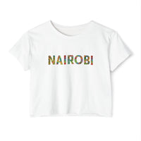 Nairobi Floral Graphic Crop Top — Women’s Festival Tee