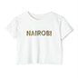 Nairobi Floral Graphic Crop Top — Women’s Festival Tee