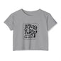 Festival Crop Top — Black Tribal Graphic "Ni God kila wakati"