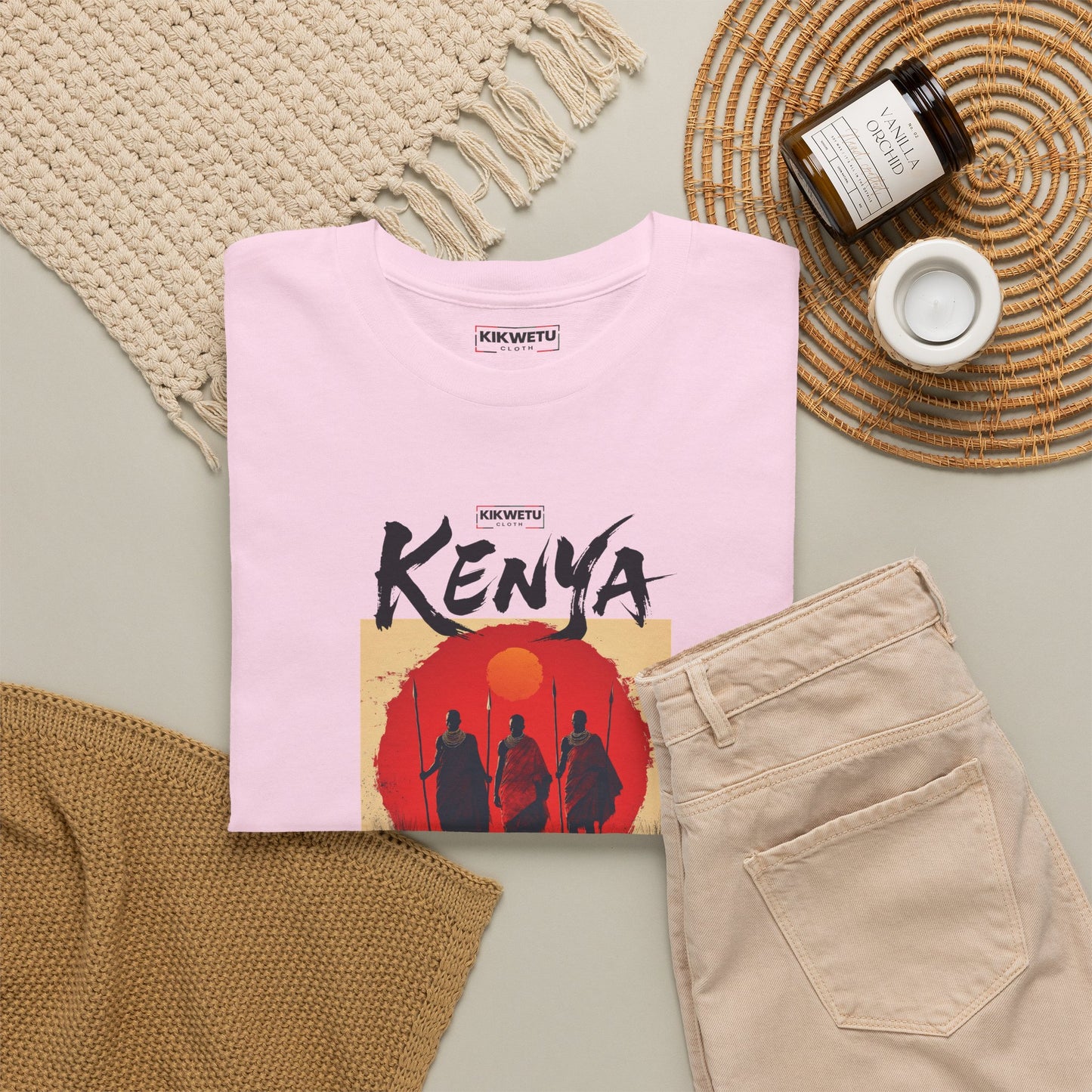 Kenya Sunset Tee — Safari Silhouette Graphic T-Shirt