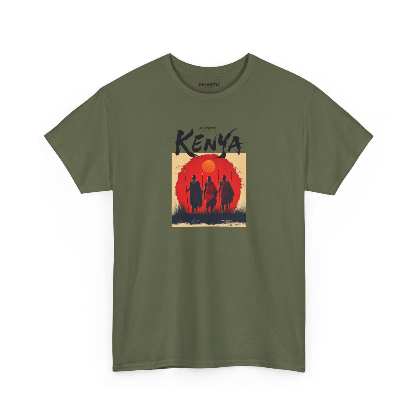 Kenya Sunset Tee — Safari Silhouette Graphic T-Shirt