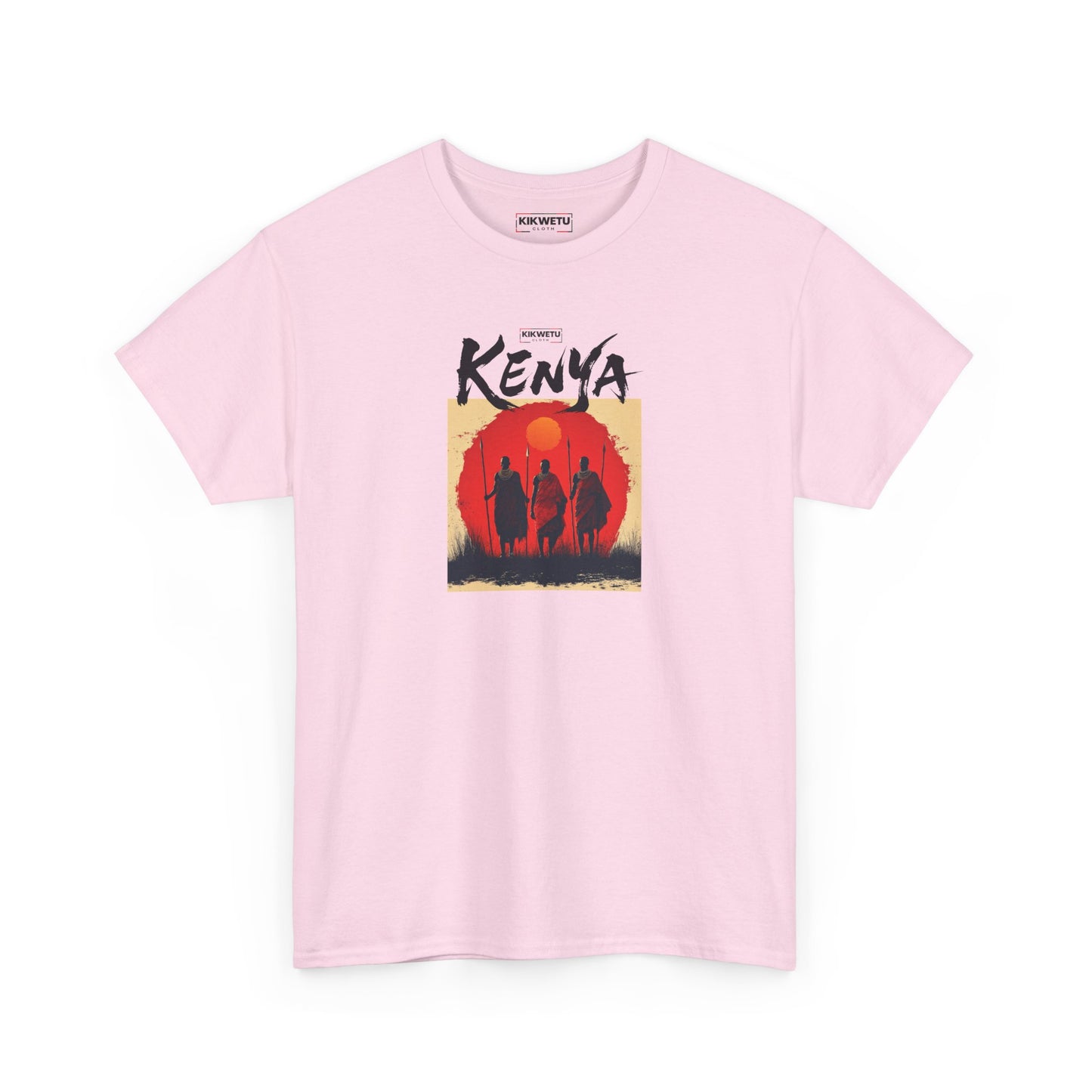 Kenya Sunset Tee — Safari Silhouette Graphic T-Shirt