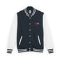Letterman Jacket with Retro Red-Green Logo — Classic Varsity Style