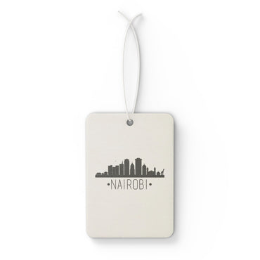 Nairobi Skyline Car Air Freshener — Cityscape Scented Ornament