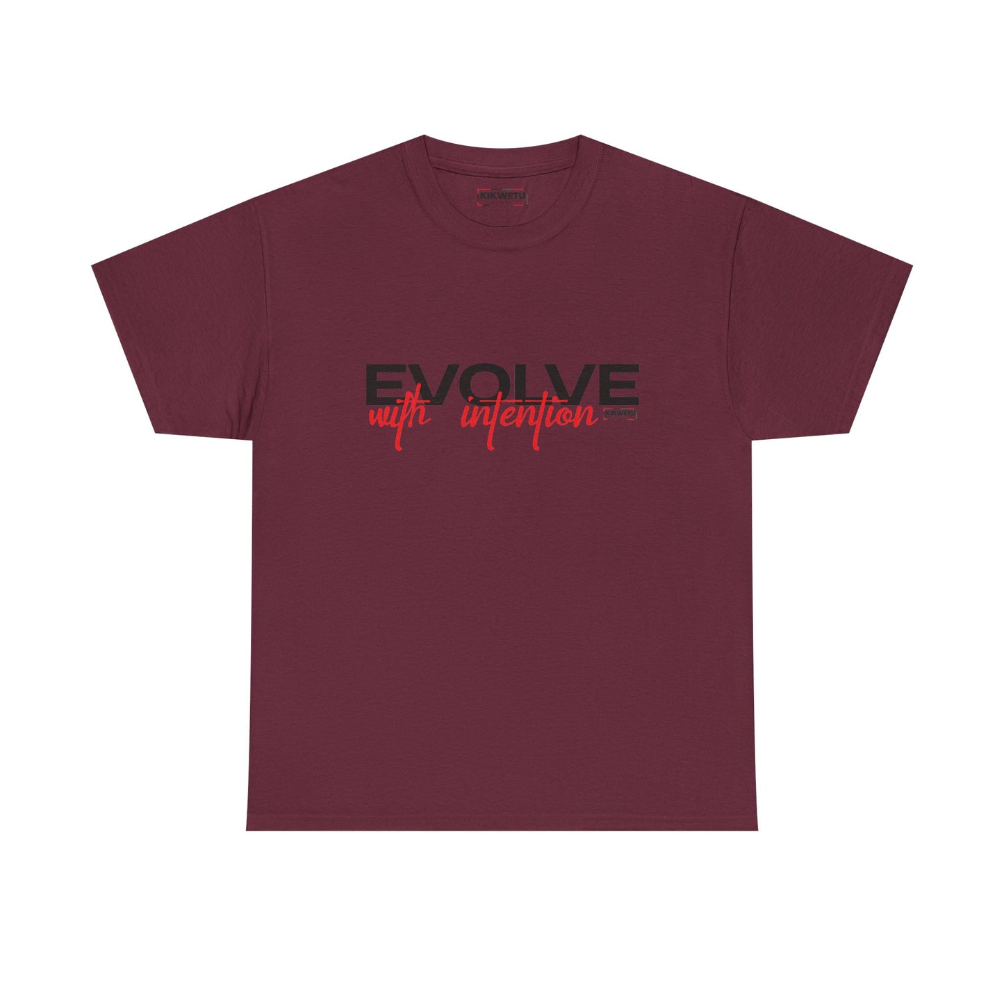 Evolve With Intention Tee — Motivational Graphic T‑Shirt