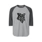Kenya Map Raglan Shirt - Bold Typographic Kenya Baseball Tee