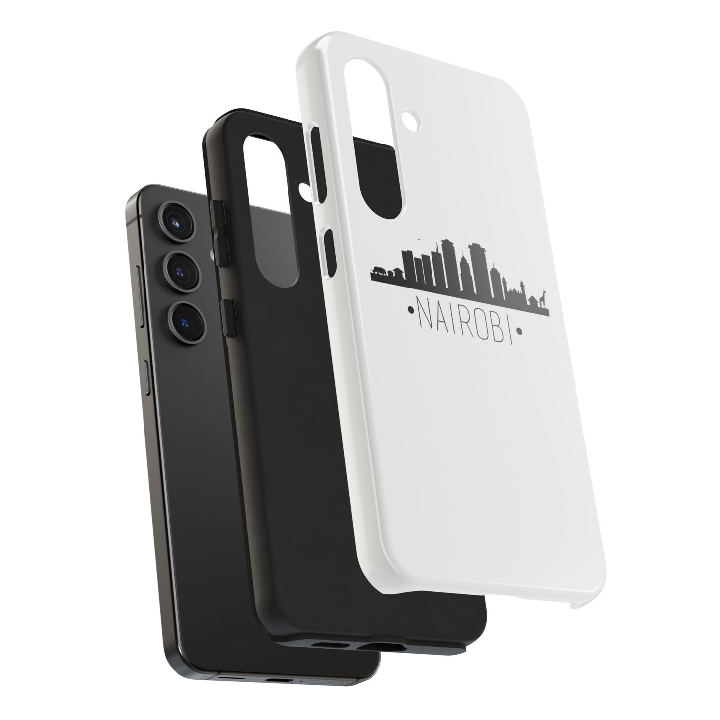Nairobi Skyline Tough Phone Case — Minimal City Silhouette Protective Cover