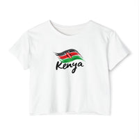 Kenya Flag Crop Top — Women's Festival Country Pride Tee