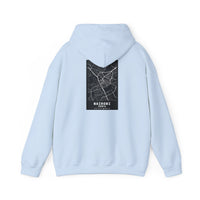 Nairobi City Map Hoodie — Minimal Black Street Map Sweatshirt