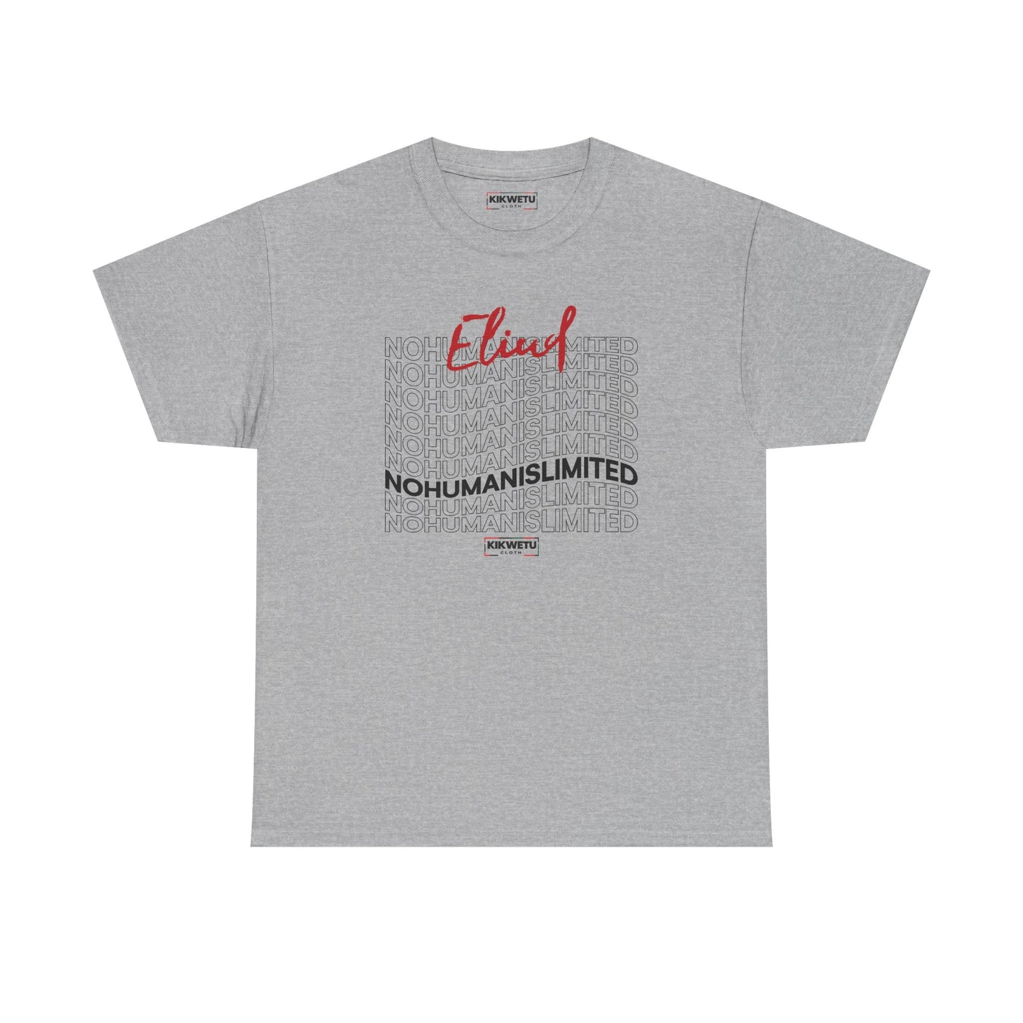 No Human is  Limited Tee — Graphic Streetwear T-Shirt