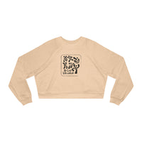 Cropped Pullover — Minimal Abstract Art "Ni God kila wakati''