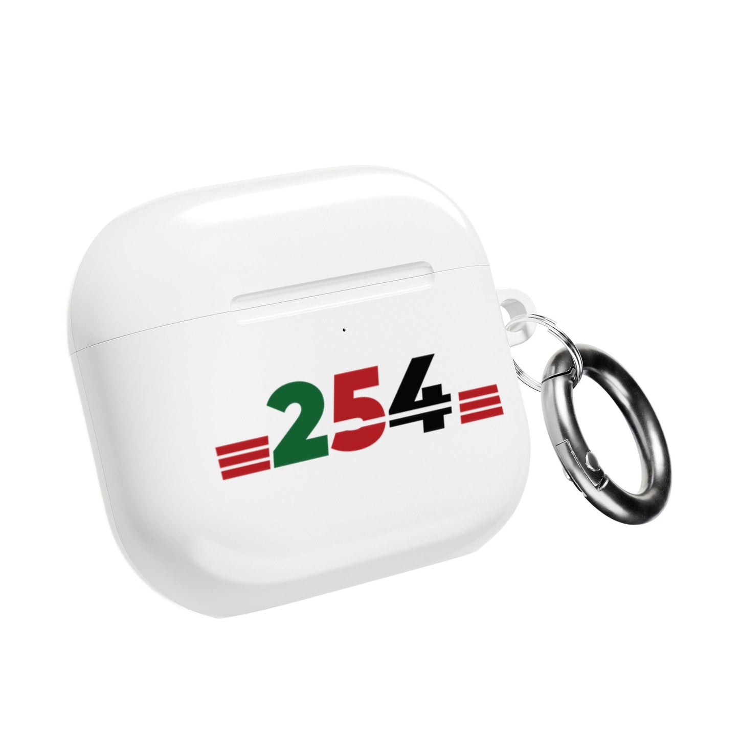 AirPod Case — 254 Kenya Flag Retro Stripe Design