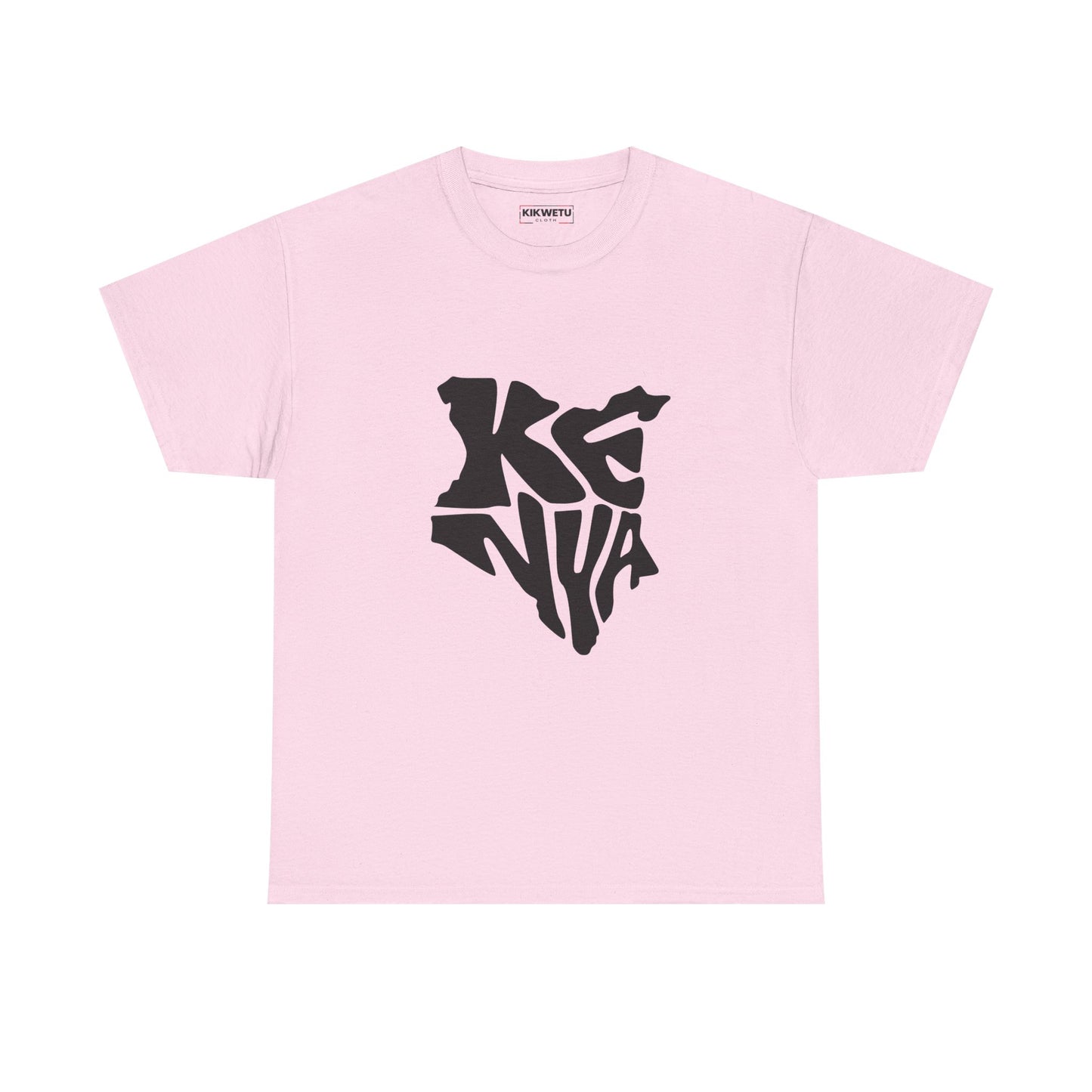 Kenya Map Graphic T-Shirt – Stylized Black Kenya Silhouette Tee