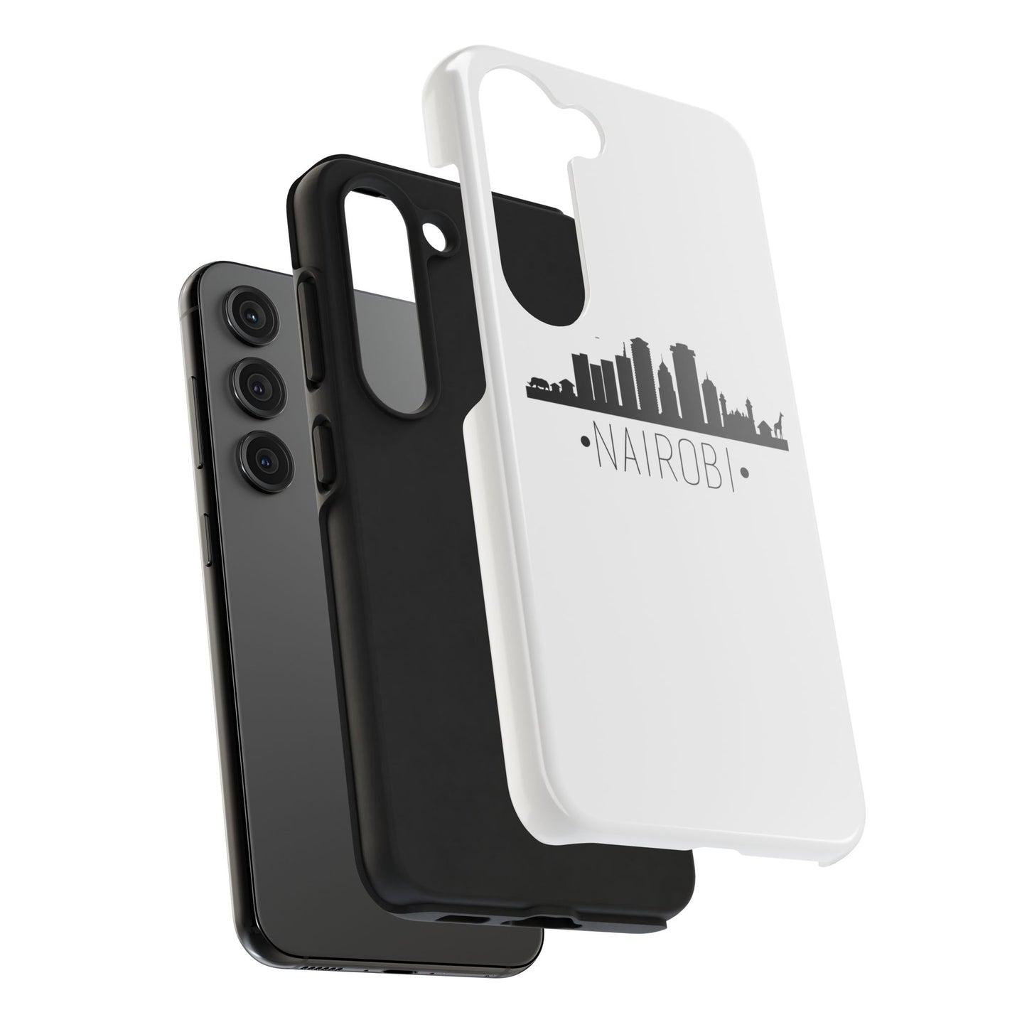 Nairobi Skyline Tough Phone Case — Minimal City Silhouette Protective Cover